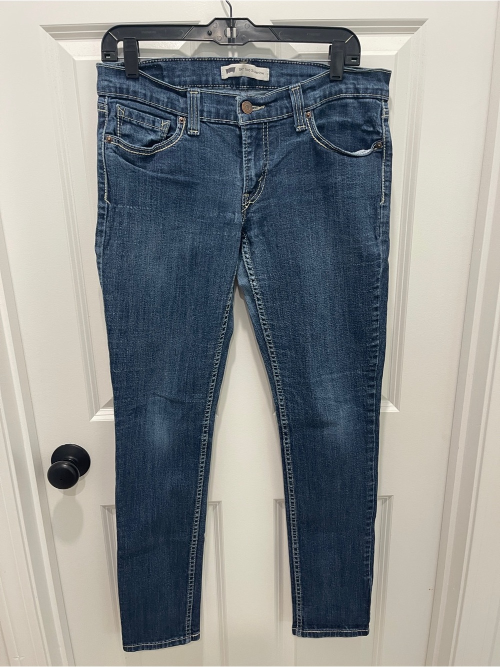 Levi's Indigo Ankle Crop Slim Jeans